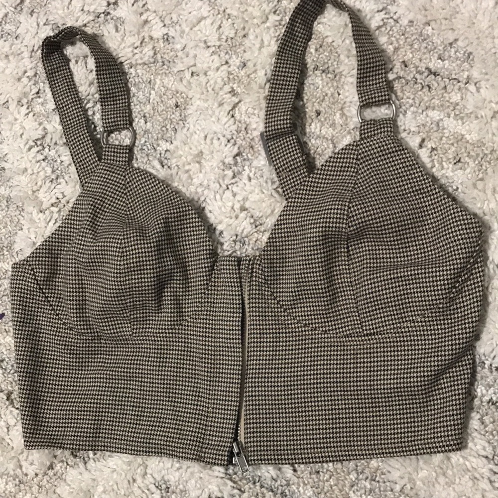 Gingham Crop Top - image 2